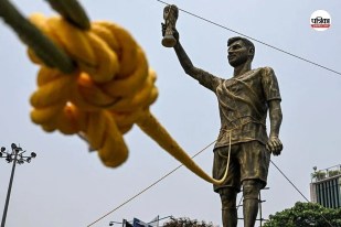kolkata messi statue