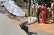भवाली के पास कार खाई में गिरी, 100 मीटर गहरी खाई से शव निकाले गए  (फोटो सोर्स : भाषा WhatsApp News Group) 