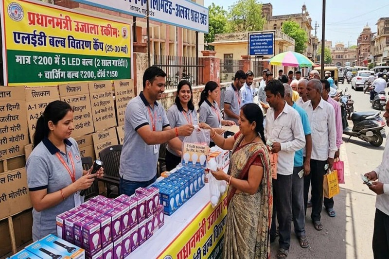 led bulb distribution camp