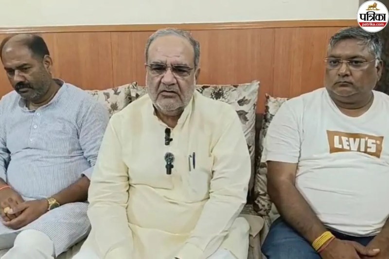 MSME minister addressing media personnel