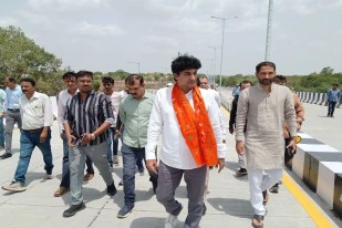 Flaws Detected in Construction of Sandhiya Four-Lane Bridge; Office Bearers Conduct Inspection