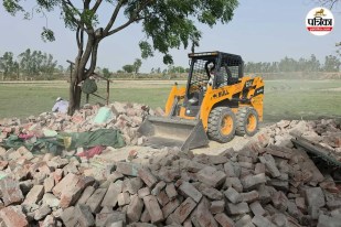 sambhal lake land encroachment action