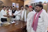 Samajwadi Party Protest in Sambhal