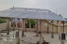 Sri Ganganagar. Solar energy installed on the roof of a house in Vastunagar of the city