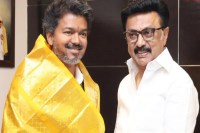 M.K. Stalin and CM Vijay