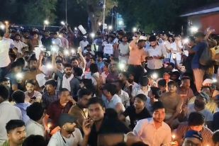 student protest in prayagraj