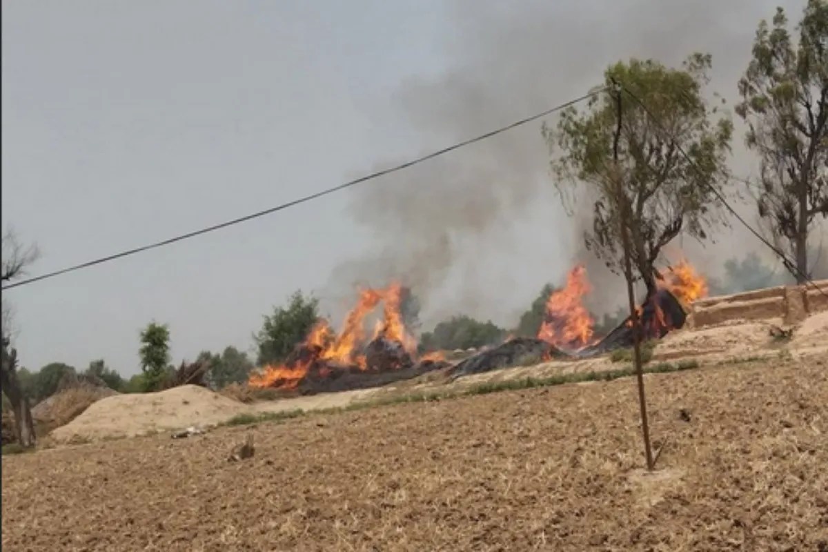 Training fighter jet crashes in Pakistan