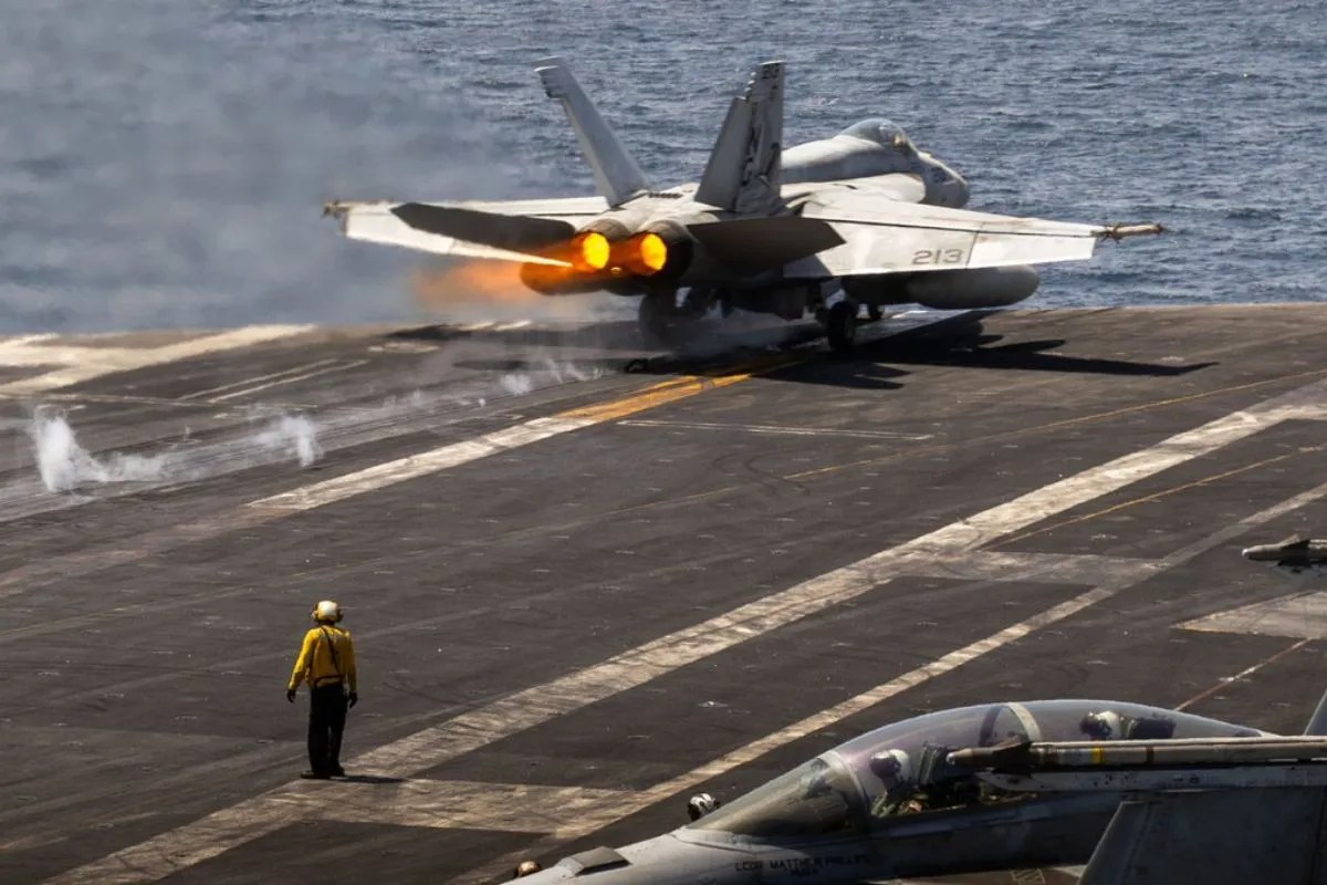 US fighter jet