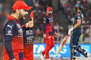 Virat Kohli aggressive celebration, Shubman Gill wicket video
