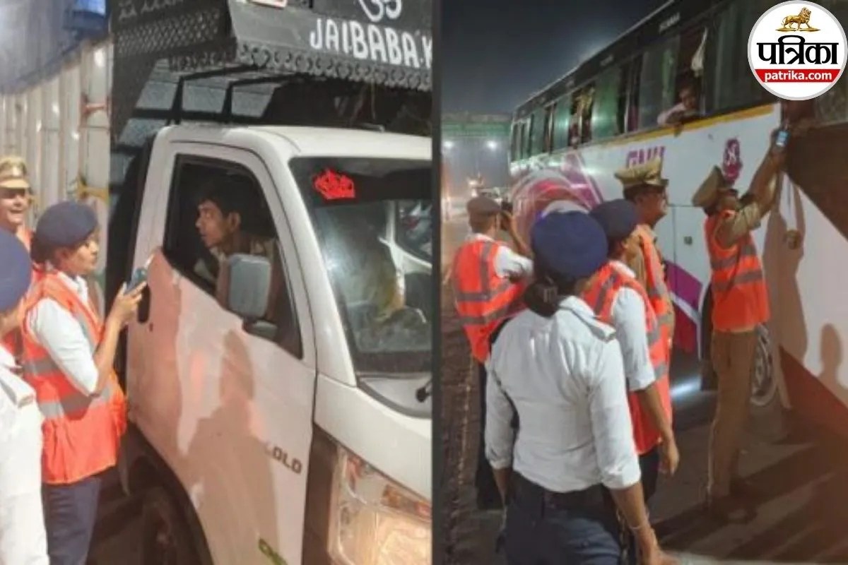 Bareilly police conducting traffic checks