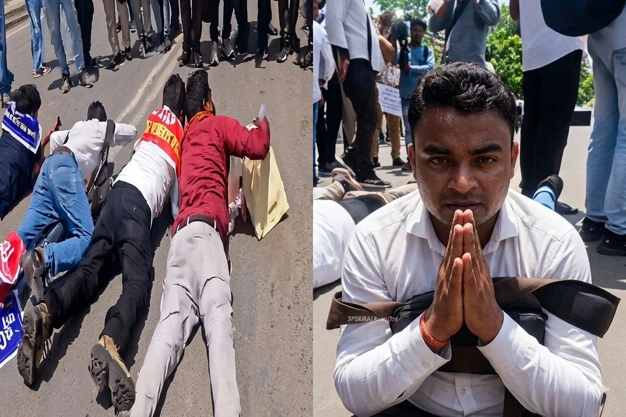 UP News, 69000 शिक्षक भर्ती प्रदर्शन