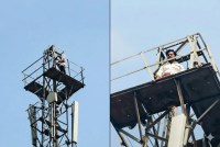 bulandshahr news, veeru tower drama, lover marriage demand india