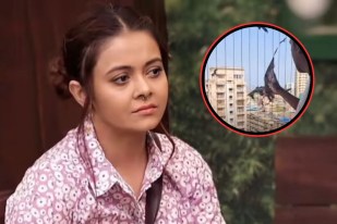 Mumbai balcony meat throwing video Devoleena Bhattacharjee angry she remembers delhi holi tarun murder case