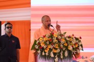 जनसभा को संबोधित करते मुख्यमंत्री योगी आदित्यनाथ फोटो सोर्स सूचना विभाग
