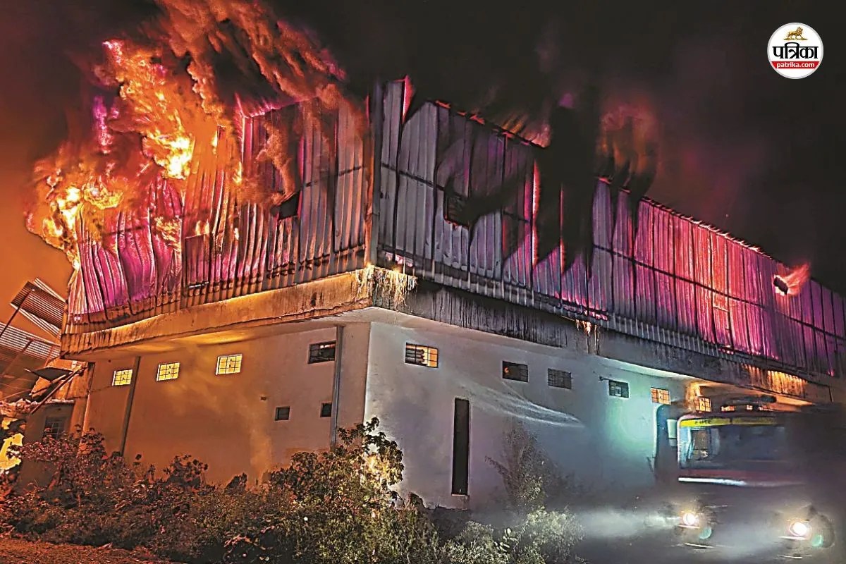 Ajmer Makhupura Industrial Area Fire