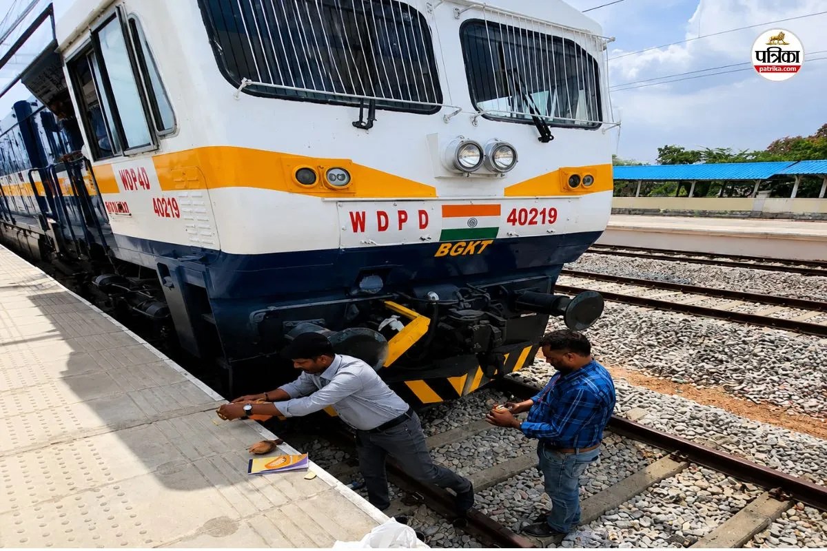 Badi Sadri Neemuch Rail Line Speed Trial