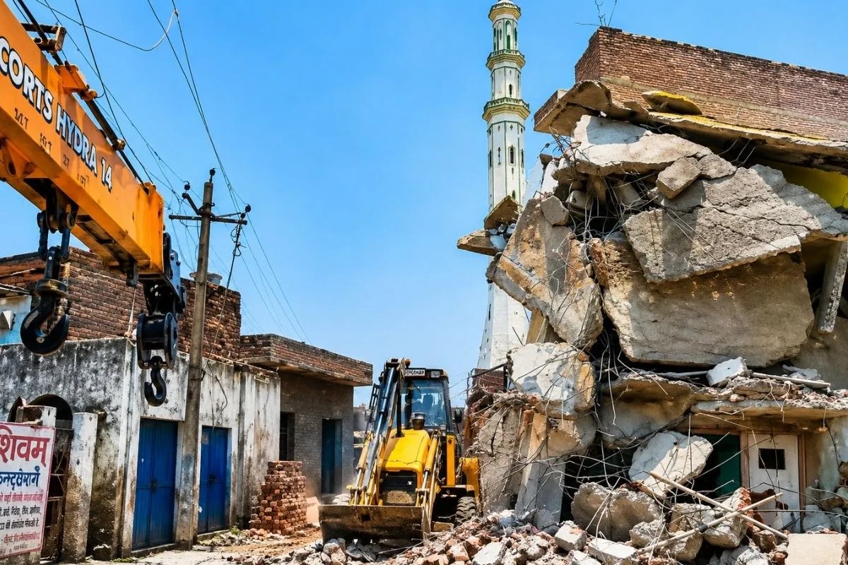 Bulldozer action on Mustafa Qadri Mosque