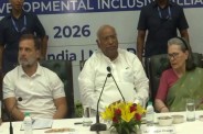 Rahul Gandhi at Congress strategy meeting.