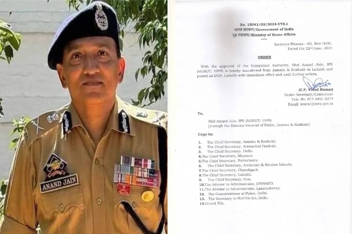 Burhanpur first IPS Anand Jain new posting DGP Ladakh