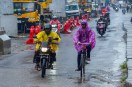 Monsoon clouds and heavy rainfall in India.