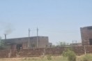 Nagaur: Smoke rising from a factory in the Badli area.