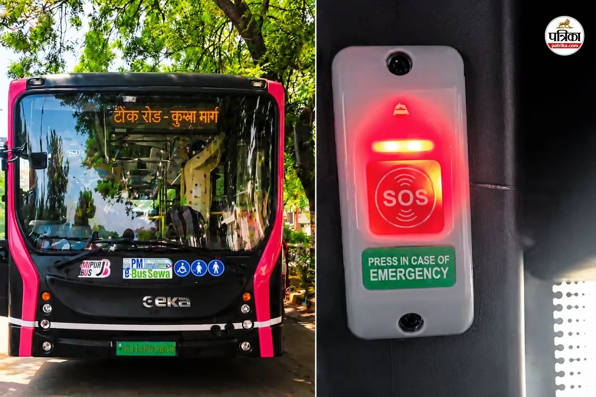 Jaipur Electric Bus Panic SOS Button