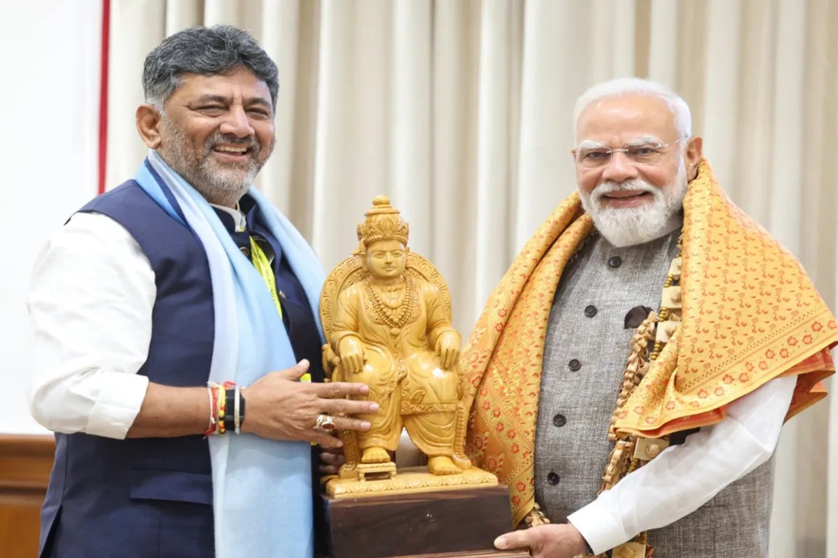 Karnataka CM DK Shivakumar and PM Narendra Modi