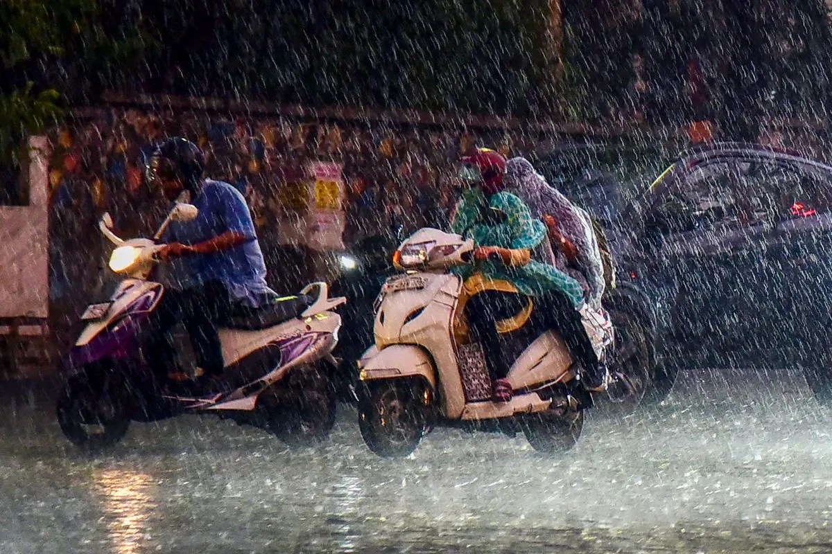 Monsoon rain alert India.