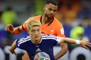Japan Daichi Kamada scores late equaliser against Netherlands.