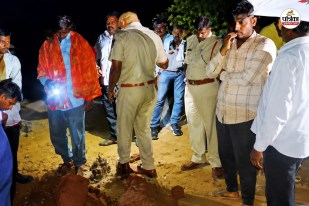 Bharatpur Nadbai Strong storm disaster under-construction wall collapses woman dies