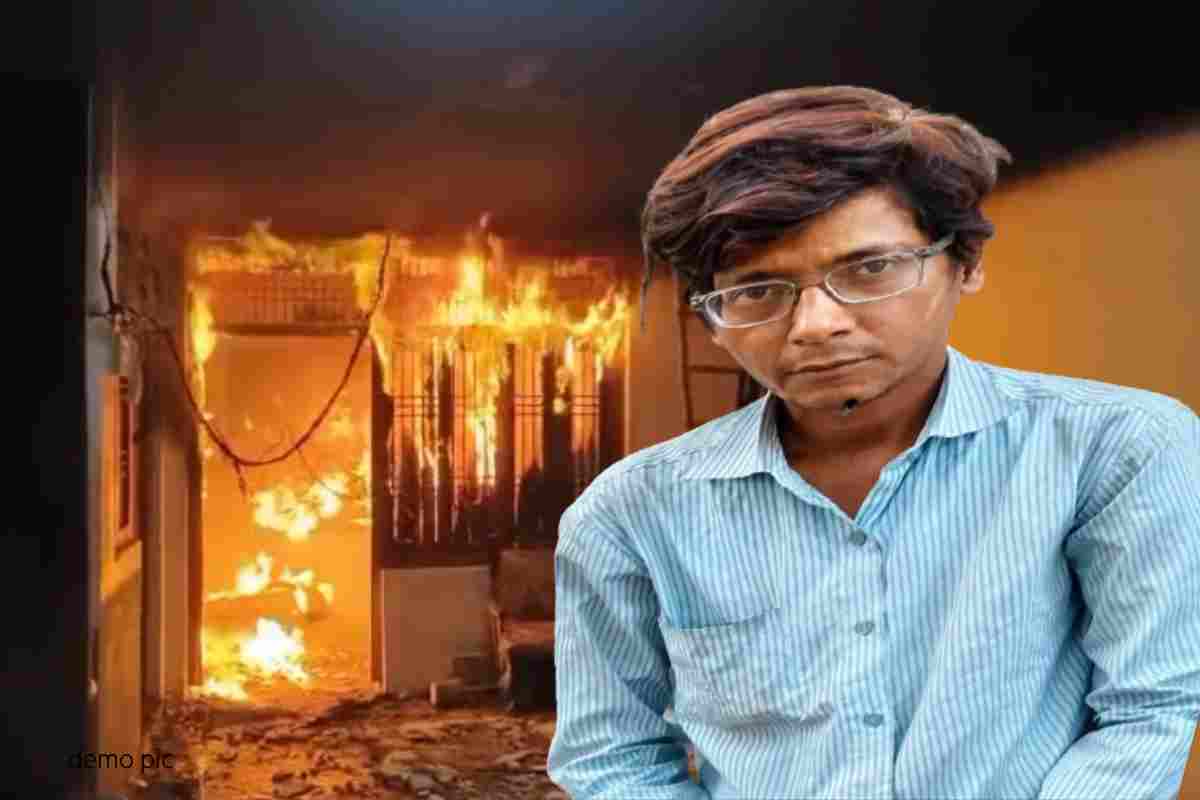 Youth burned alive: परेशान चल रहा था विजय (Photo Source - Patrika)