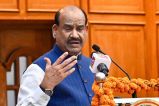 Om Birla addressing the CPA North Zone conference in Chandigarh.