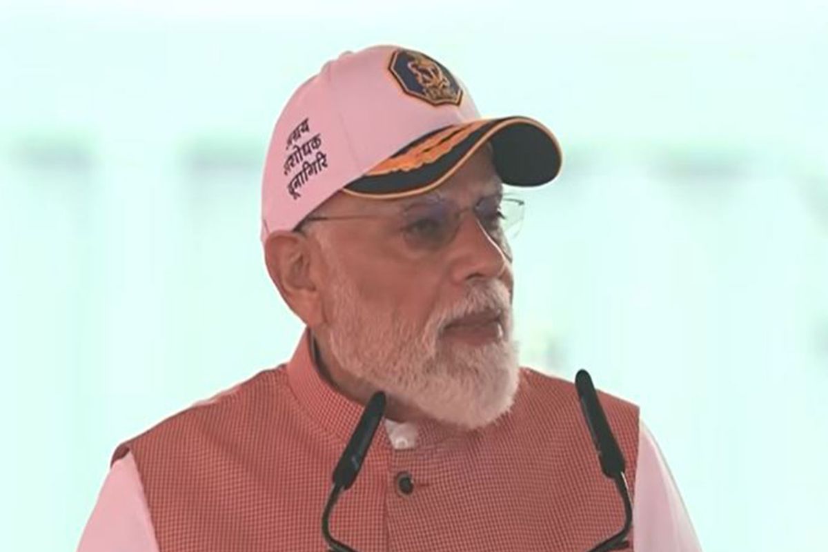 PM Modi commissions three indigenous naval platforms in Kolkata.