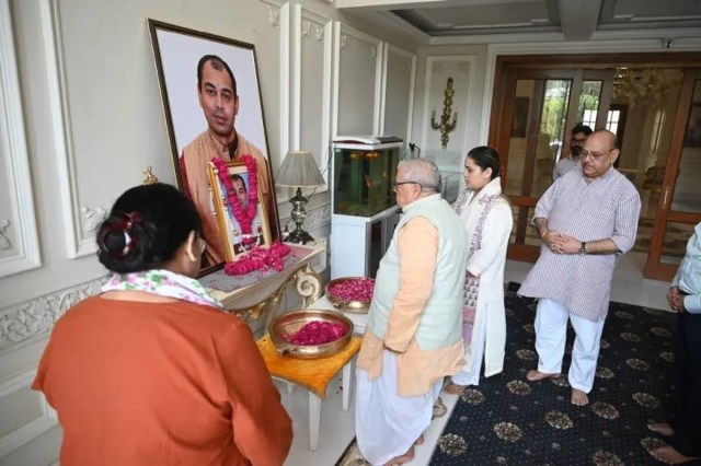 
Kalraj Mishra Prateek Yadav Condolence Visit