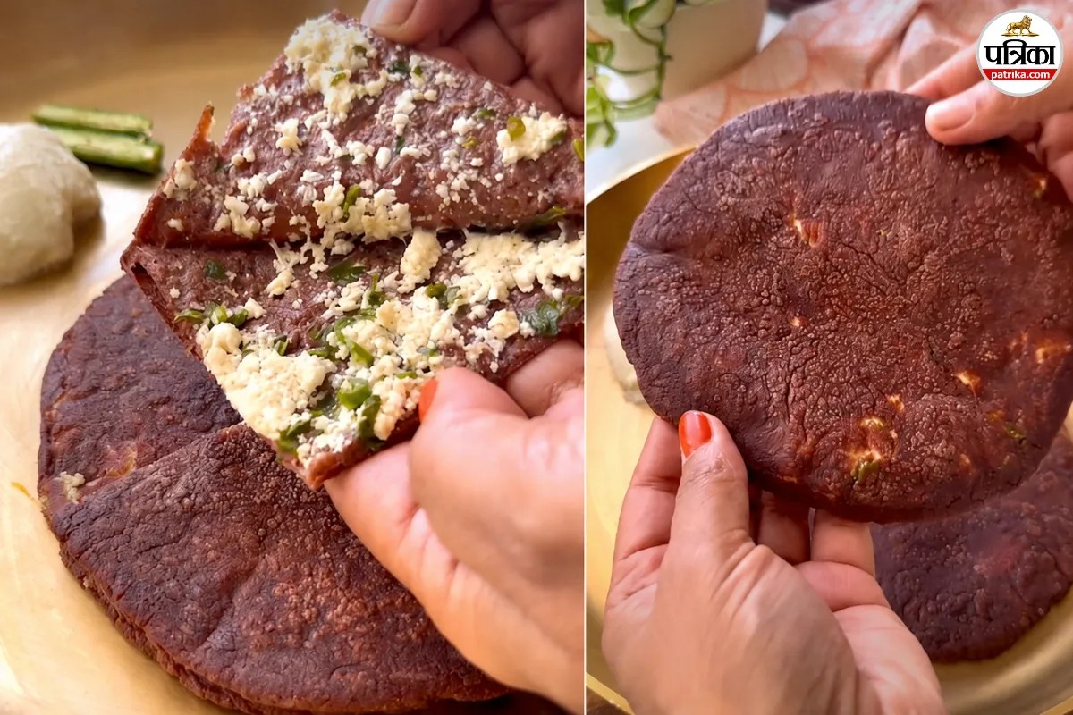 High Protein Weight Loss Breakfast, Nutritious Ragi Paneer Paratha