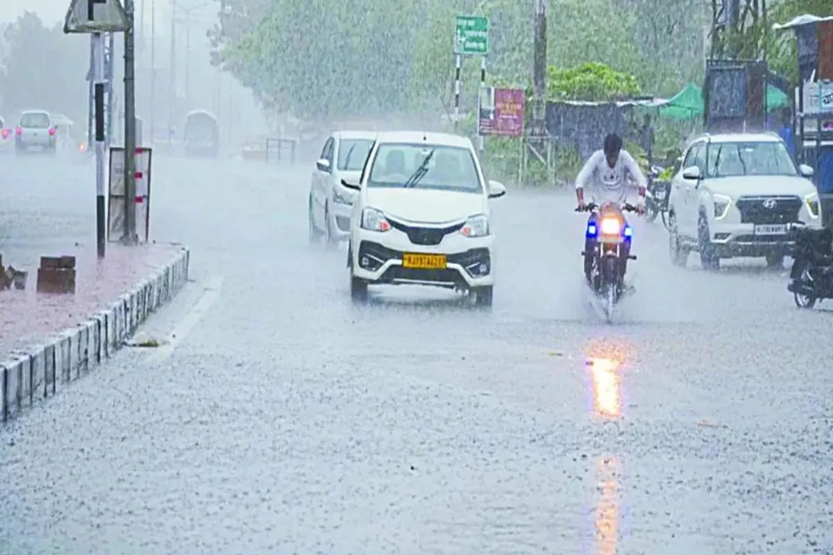 Rain in Sriganganagar