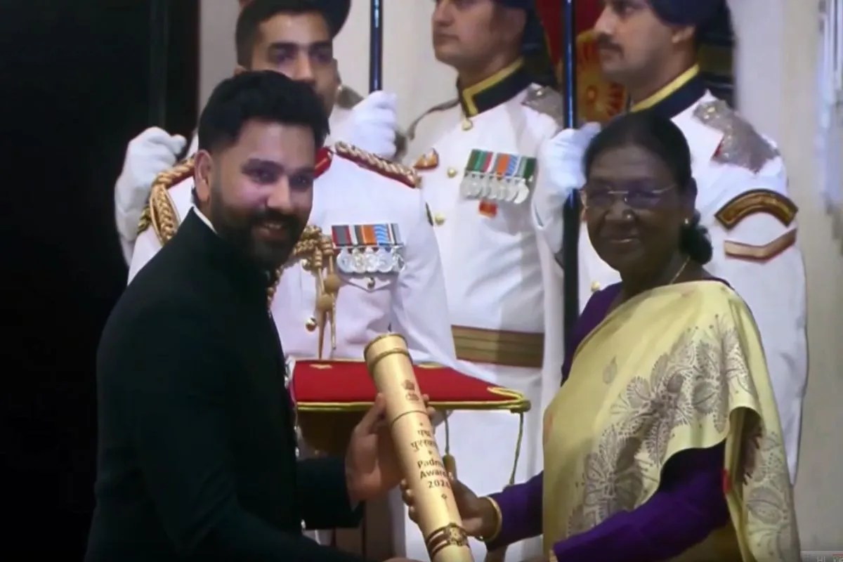 Rohit Sharma honored with Padma Shri award