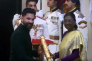 Rohit Sharma honored with Padma Shri award