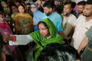 Selina Hayat Ivy walking out of Kasimpur Jail,Former Narayanganj Mayor