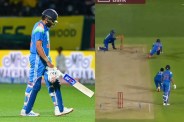 Rohit Sharma run out