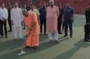 CM Yogi Adityanath, Gorakhpur Sports College, CM Yogi playing hockey, UP News