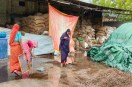 Inadequate water drainage in the mandi causes traders' produce to spoil.