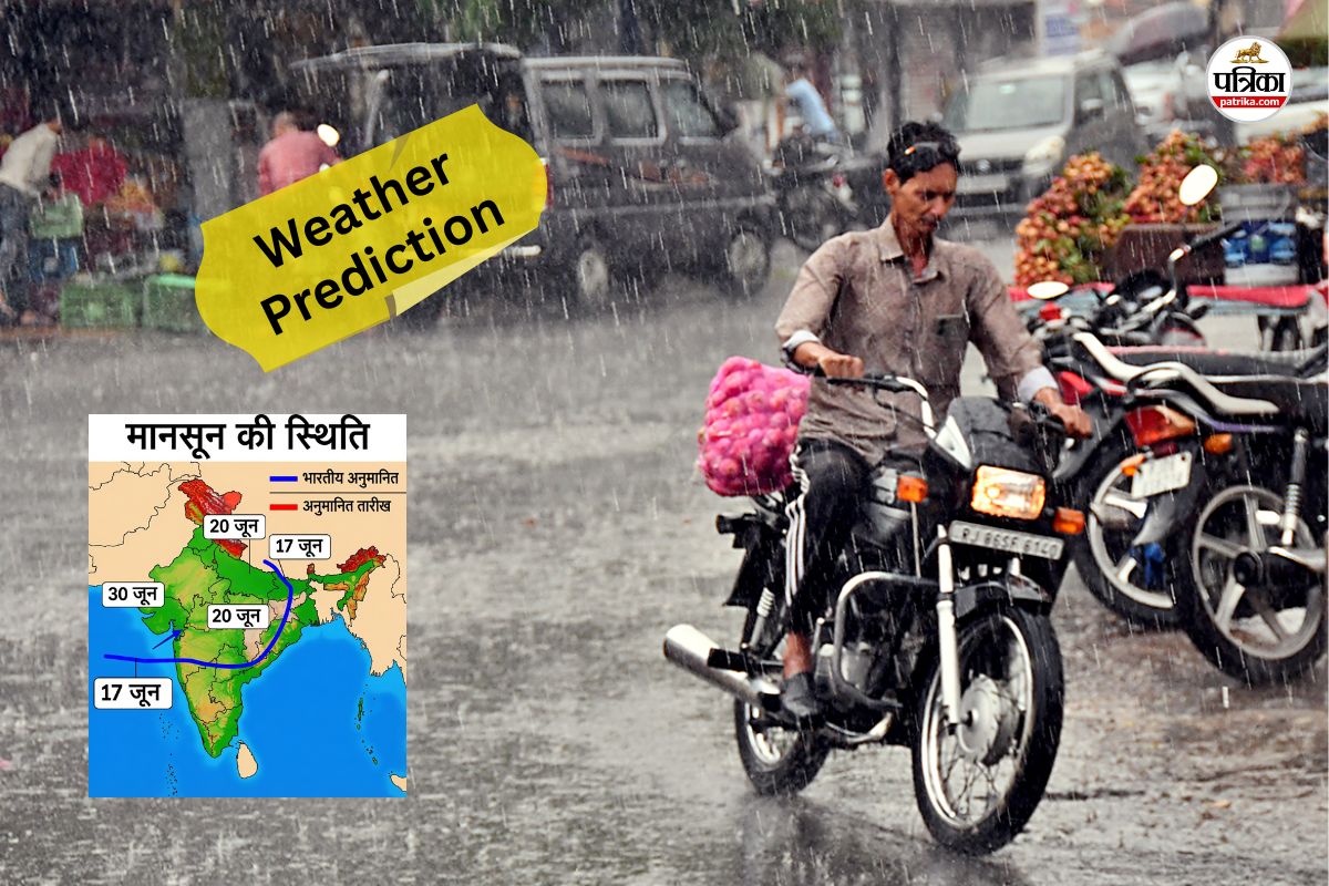 Weather Prediction Today 180 minute Rajasthan 10 district rain thunderstorms Yellow alert