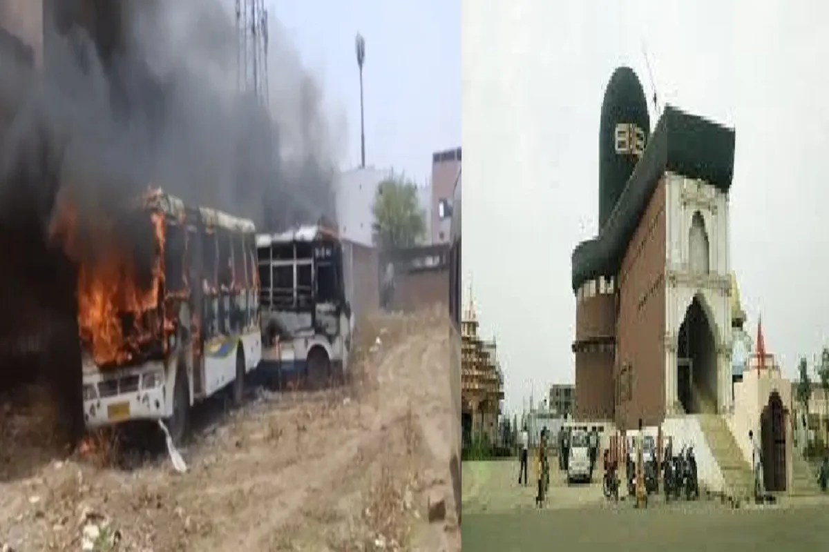 Bus fire incident