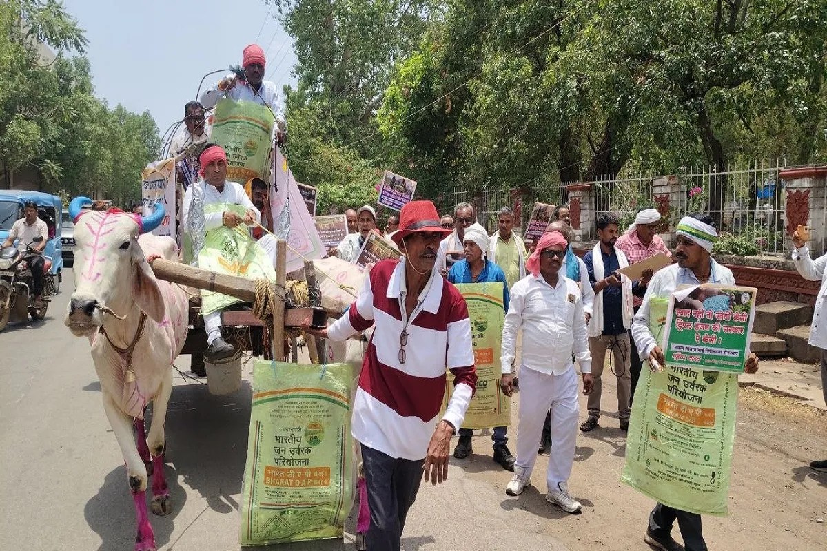 Bullock cart Protest