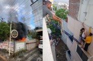 massive fire ravaged an EV showroom in Indore mp news