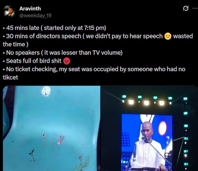 Ilaiyaraaja Concert Controversy