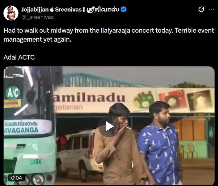 Ilaiyaraaja Concert Controversy