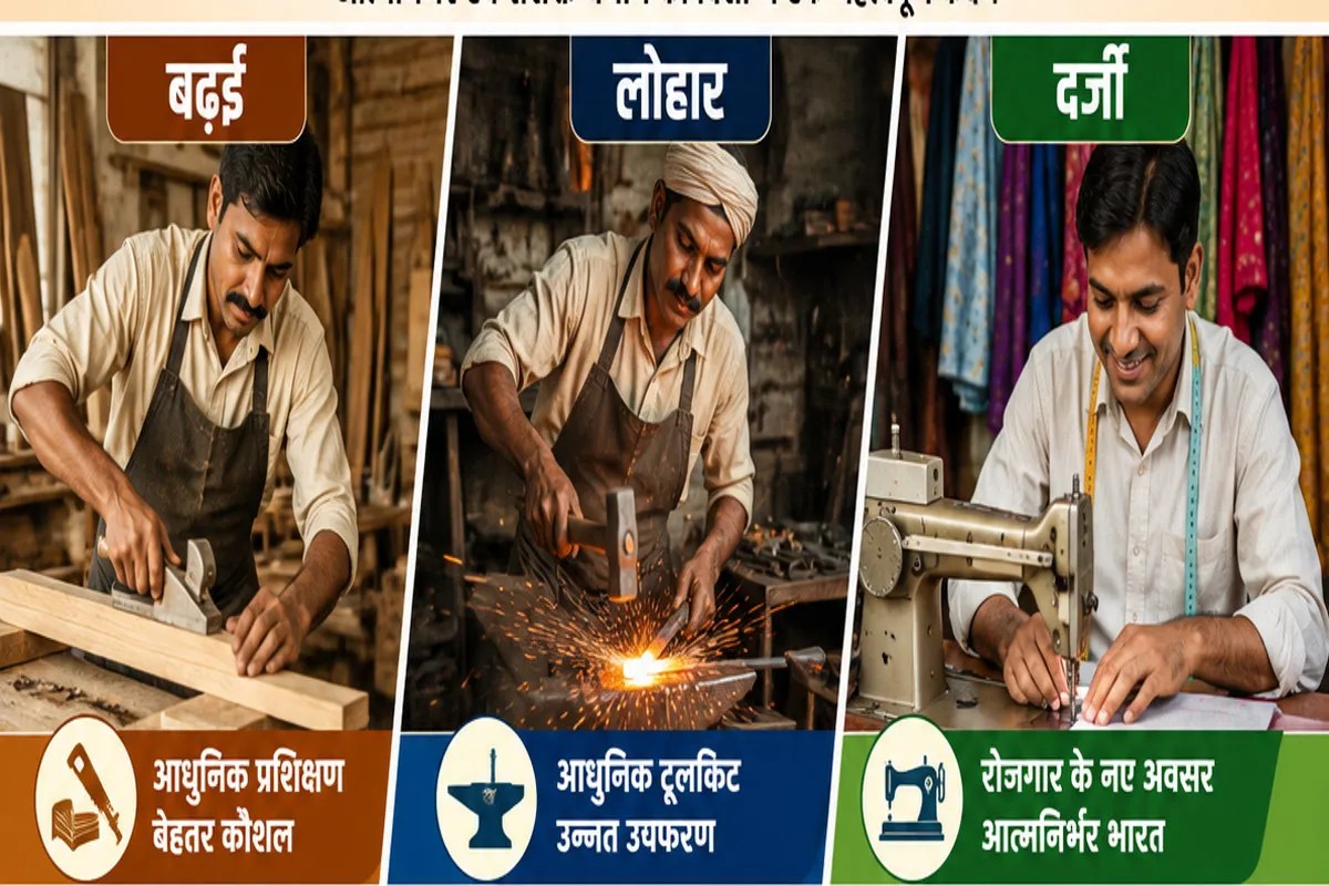 कारीगरों के लिए बड़ी सौगात, सरकार देगी मुफ्त प्रशिक्षण और आधुनिक टूलकिट (फोटो सोर्स : भाषा संवाद WhatsApp News Group)