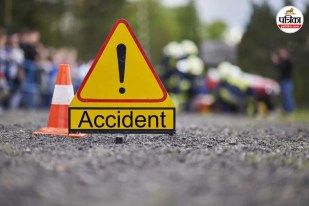 moradabad bus bike accident one dead two injured